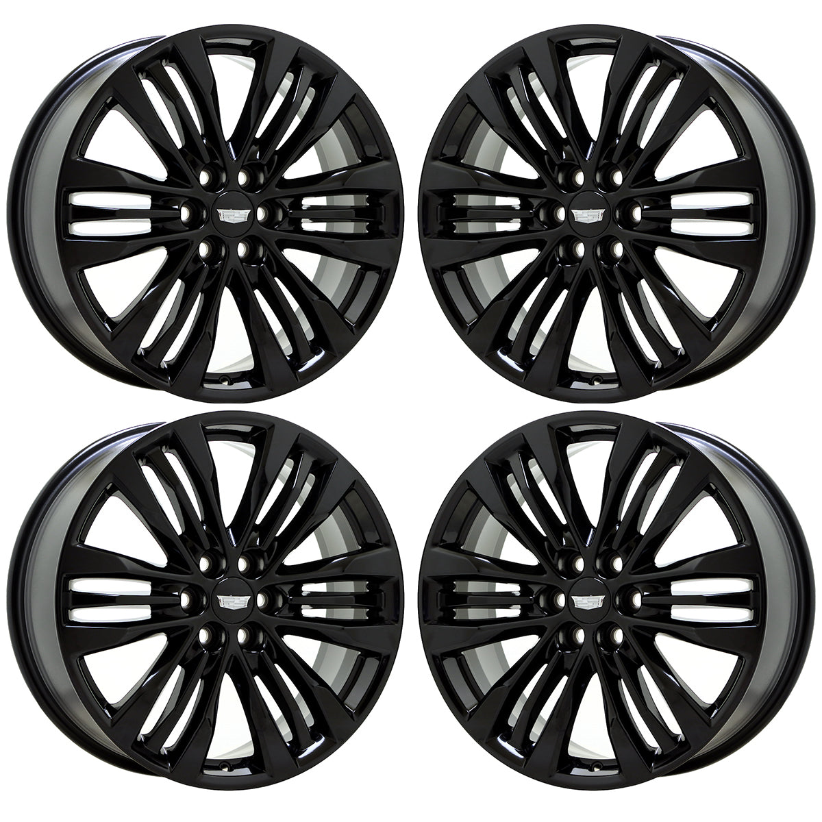20" Cadillac XT5 Gloss Black wheels rims Factory OEM set 4801