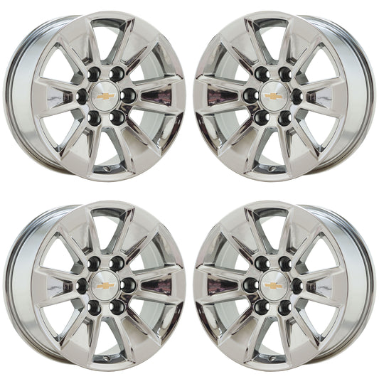 17" Chevrolet Silverado / Sierra Truck Bright Chrome wheels rims Factory 5908