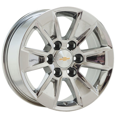17" Chevrolet Silverado / Sierra Truck Bright Chrome wheels rims Factory 5908
