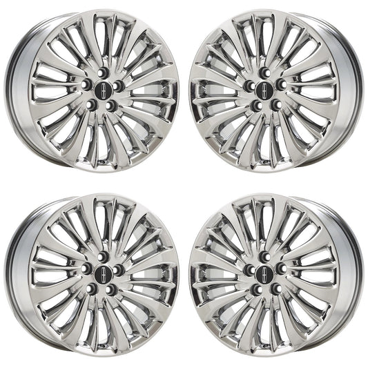 18" Lincoln Nautilus Bright Chrome wheels rims Factory OEM set 10215