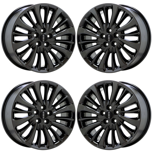 18" Lincoln Nautilus Black Chrome wheels rims Factory OEM set 10215