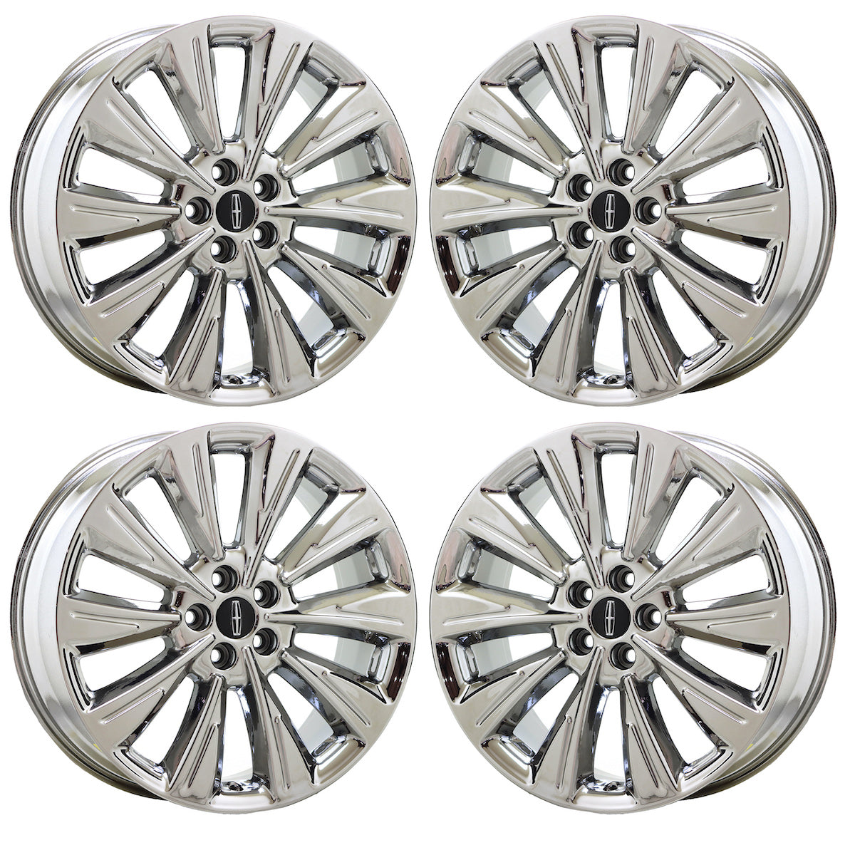 19" Lincoln Corsair Bright Chrome wheels rims Factory OEM 10248 EXCHANGE