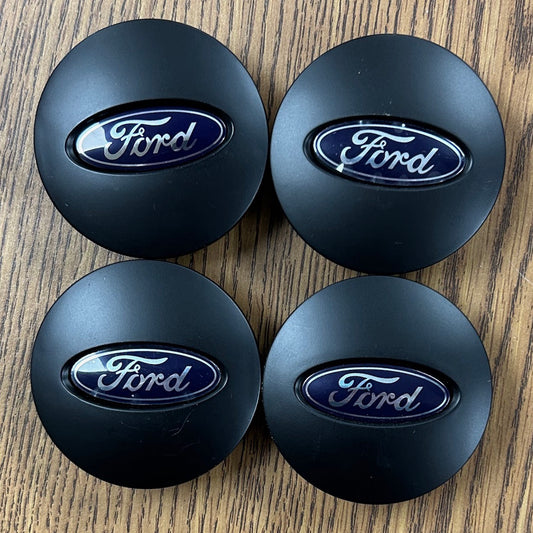 2 9/16" Ford Edge, Escape Explorer Fusion Satin Black Center Cap 5L241A096AA set