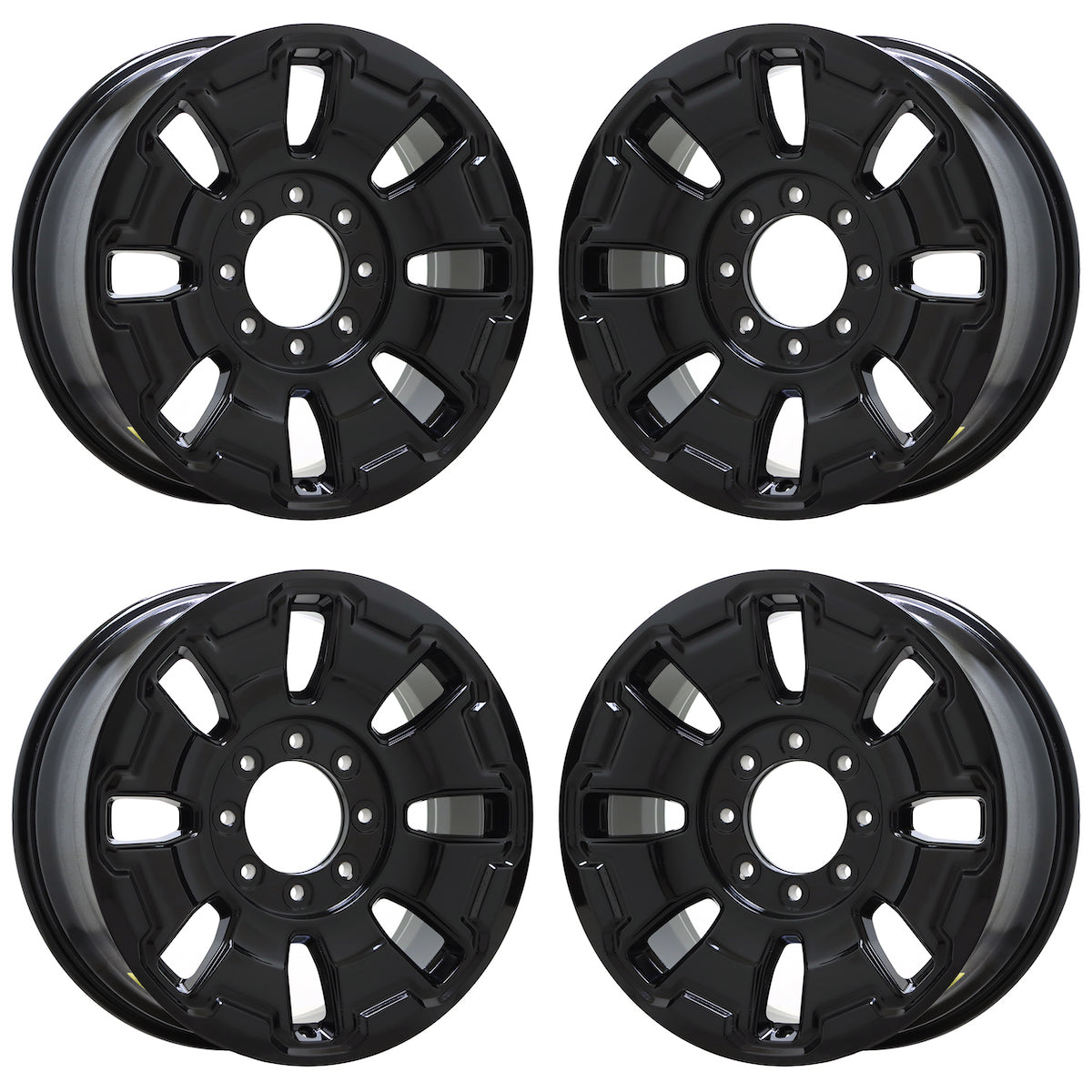 20" Ford F250 F350 SRW Gloss Black wheels rims Factory OEM set 10487 EXCHANGE