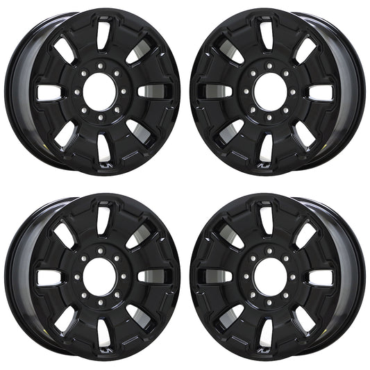 20" Ford F250 F350 SRW Gloss Black wheels rims Factory OEM set 10487 EXCHANGE