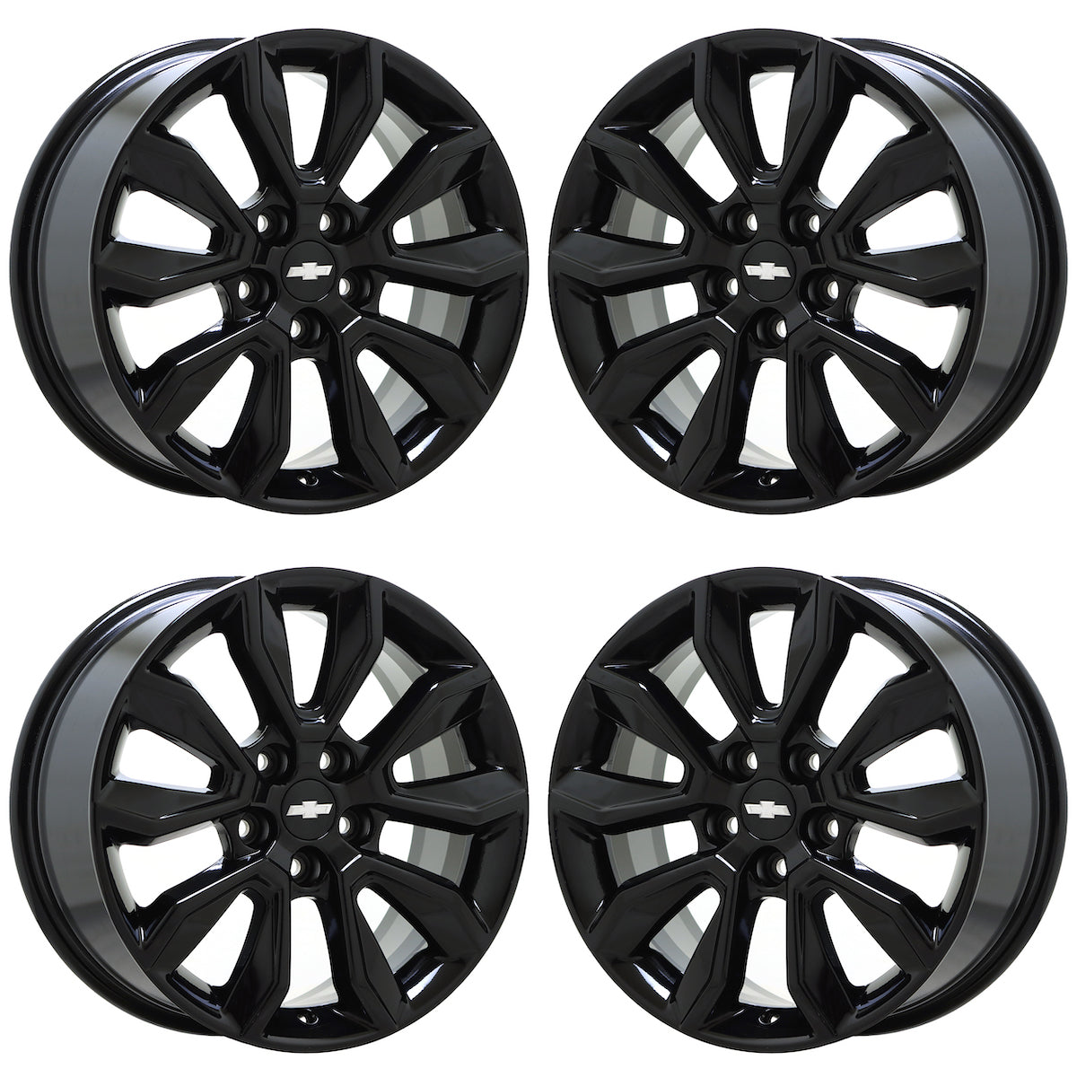 17" Chevrolet Trailblazer Gloss Black wheels rims Factory OEM set 14039 EXCHANGE