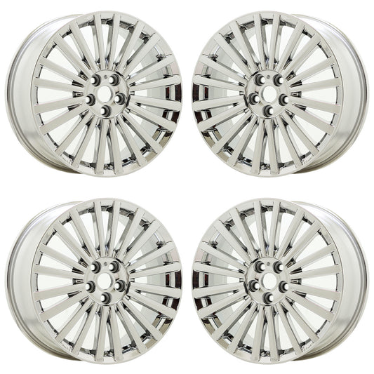 19" Lincoln MKZ Bright Chrome wheels rims Factory OEM set 10131