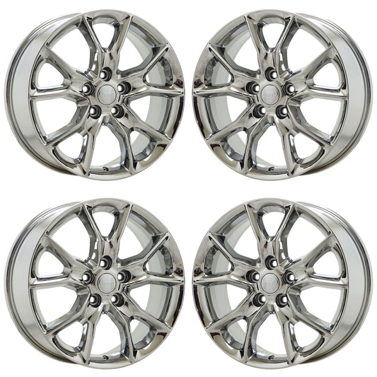 20" Jeep Grand Cherokee Bright Chrome wheels rims Factory OEM set 9138