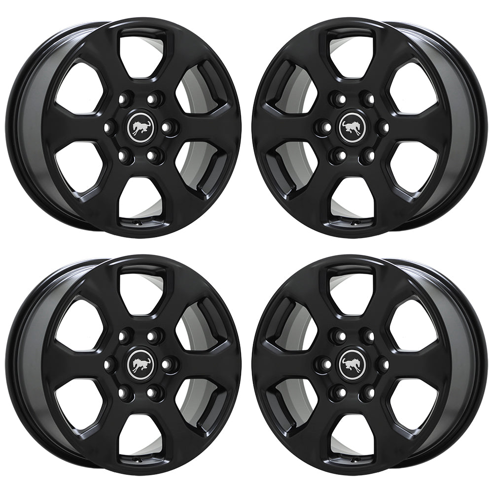17" Ford Bronco Satin Black wheels rims Factory OEM set 10384 EXCHANGE
