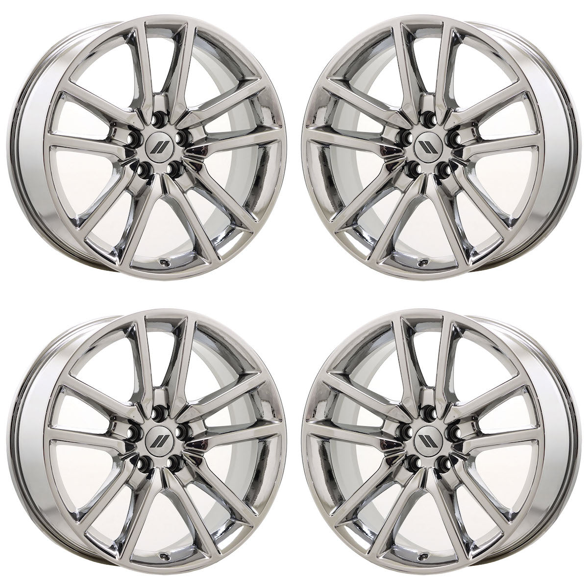 20" Dodge Charger Challenger Bright Chrome wheels rims Factory OEM set 2712