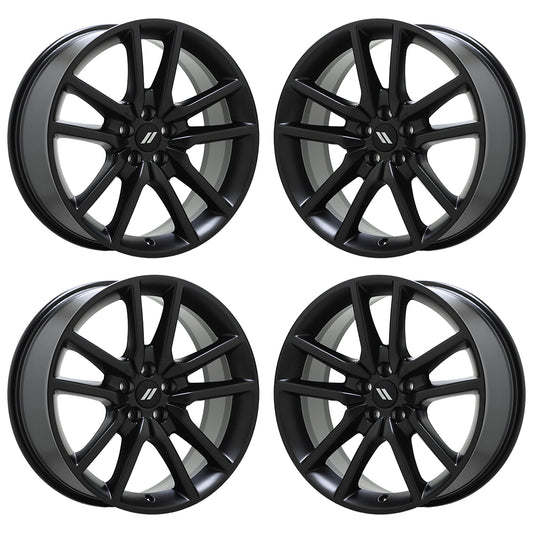 20" Dodge Charger Challenger Satin Black wheels rims Factory OEM set 2712