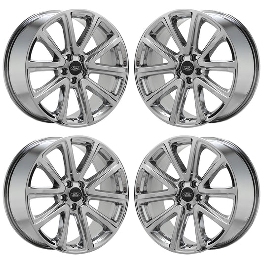 20" Ford Explorer Bright Chrome wheels rims Factory OEM set 3994