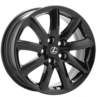 18" Lexus LS460 LS600HL Gloss Black wheels rims Factory OEM set 74195