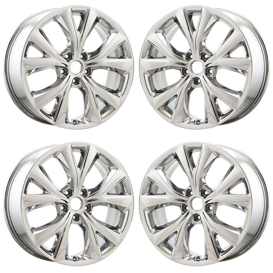 19" Hyundai Santa Fe Bright Chrome wheels rims Factory OEM set 70910 EXCHANGE