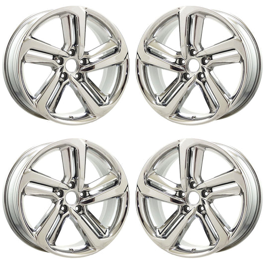 19" Honda Accord Bright Chrome wheels rims Factory OEM set 64127
