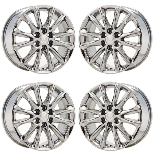 18" Buick Enclave Bright Chrome wheels rims Factory OEM set 14068 EXCHANGE