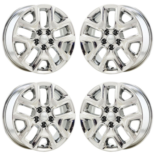 17" Jeep Compass Bright Chrome wheels rims Factory OEM set 9187