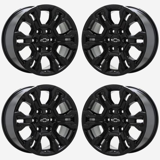 18" Chevrolet Silverado 1500 Gloss Black wheels rims Factory OEM 14089 EXCHANGE