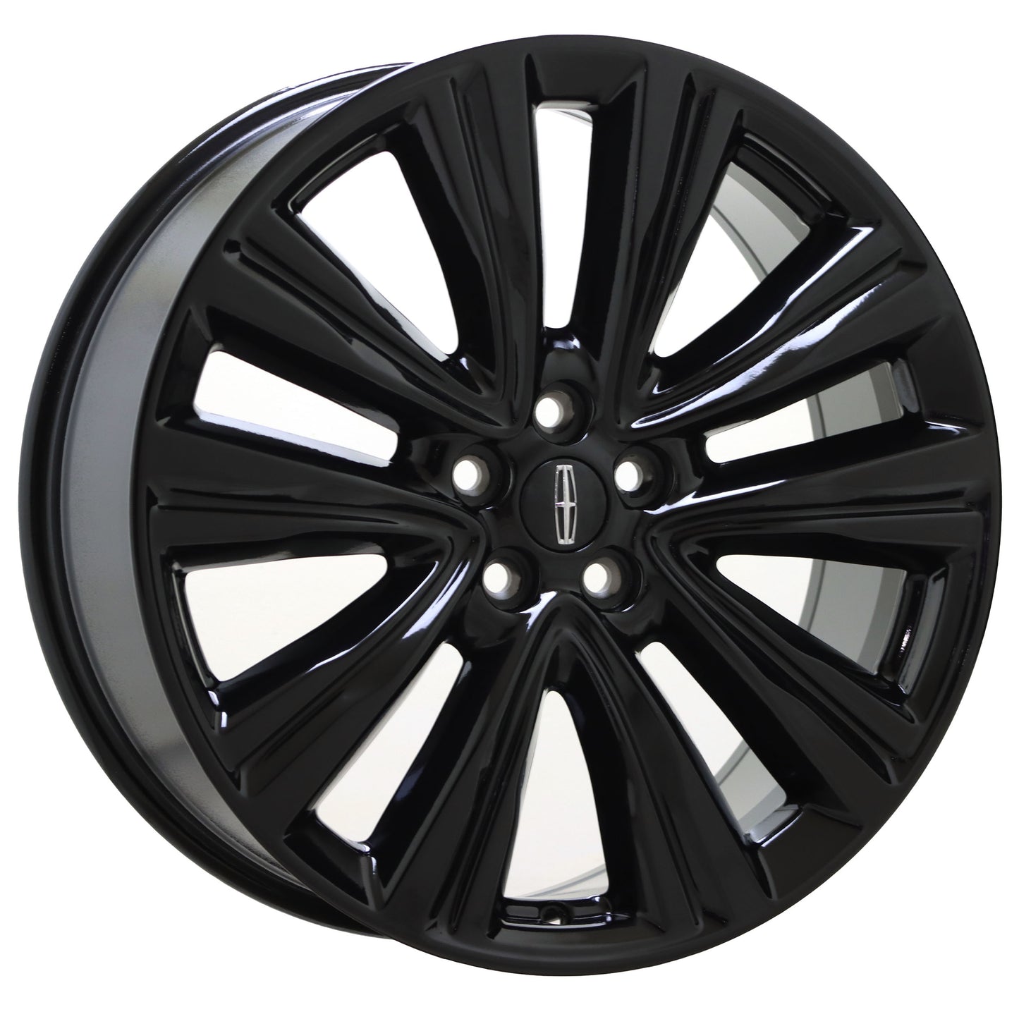 20" Lincoln MKX Gloss Black wheels rims Factory OEM set 10074