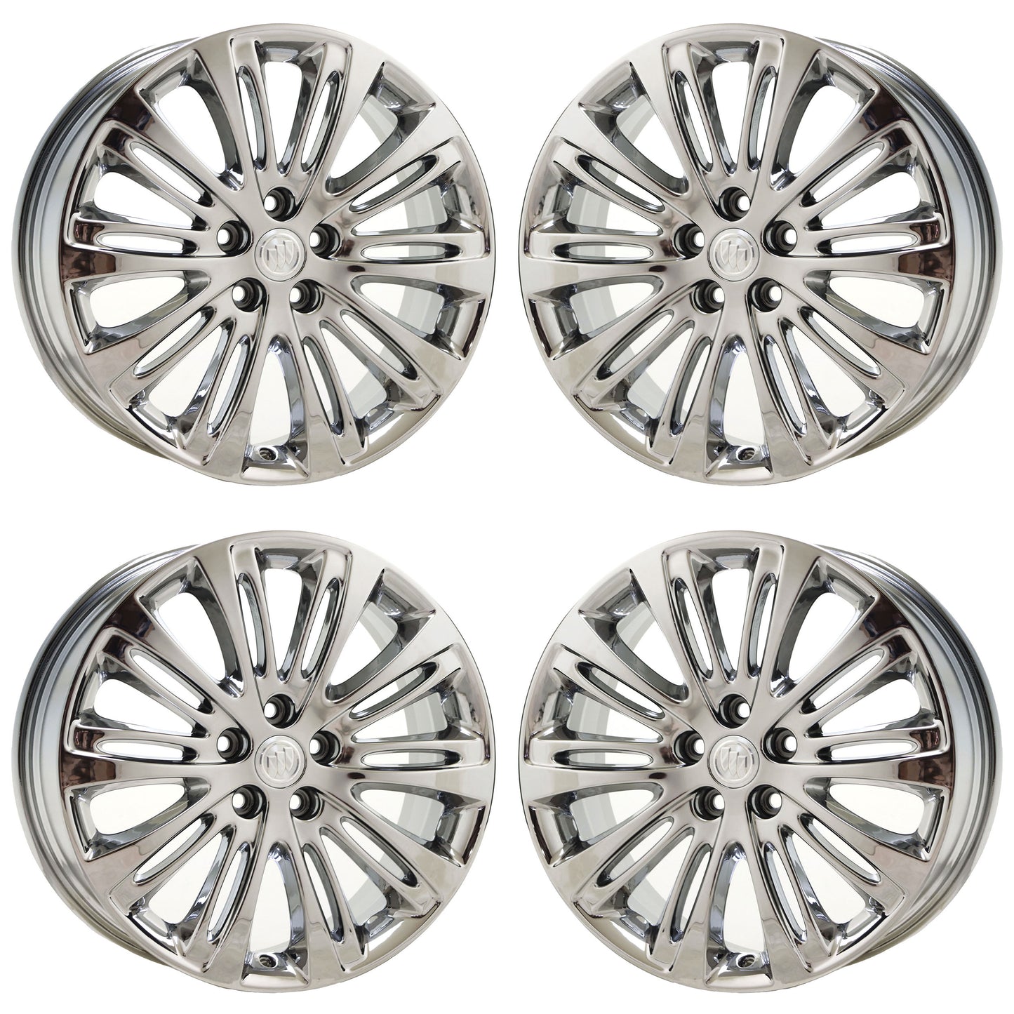 19" Buick Envision Bright Chrome wheels rims Factory OEM set 4807 EXCHANGE
