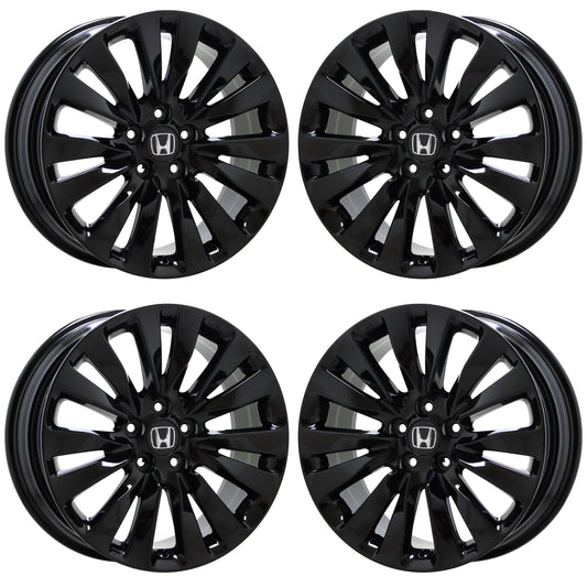 19" Acura RLX Gloss Black wheels rims Factory OEM set 71824