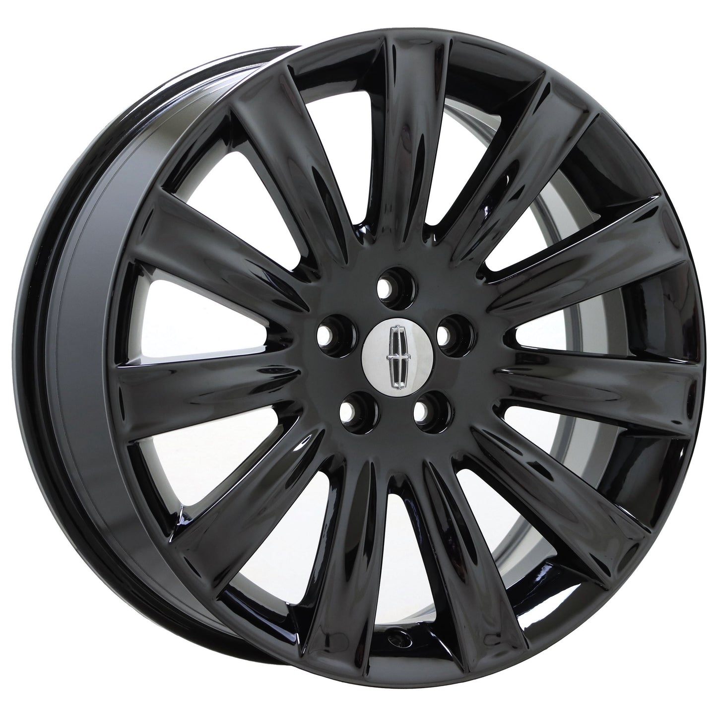20" Lincoln MKS MKX Black Chrome wheels rims Factory OEM set 3764