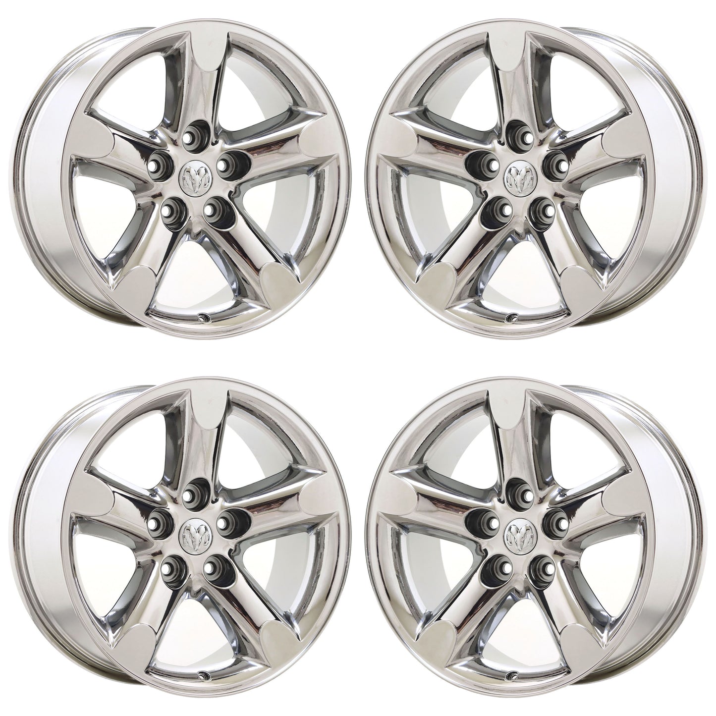 20" Dodge Ram 1500 Truck Bright Chrome wheels rims Factory OEM set 2267