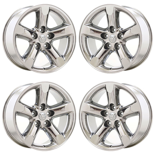 20" Dodge Ram 1500 Truck Bright Chrome wheels rims Factory OEM set 2267