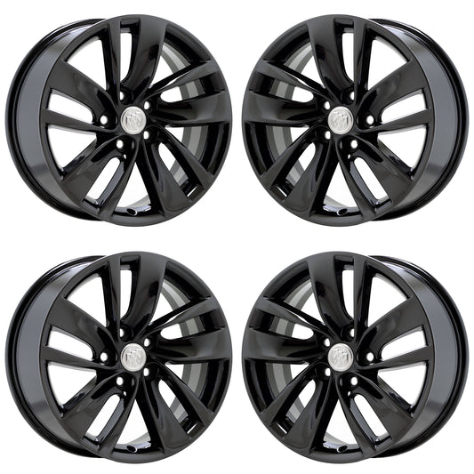 18" Buick Regal Black Chrome wheels rims Factory OEM set 4119