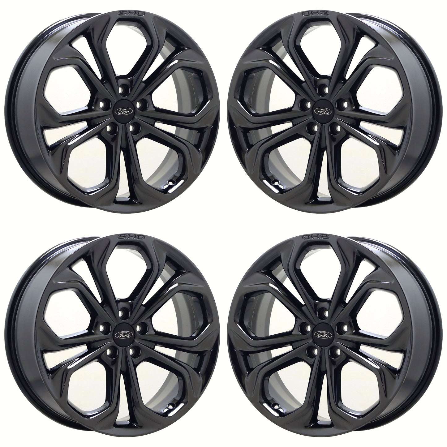 20" Ford Taurus Black Chrome wheels rims Factory OEM set 3926B