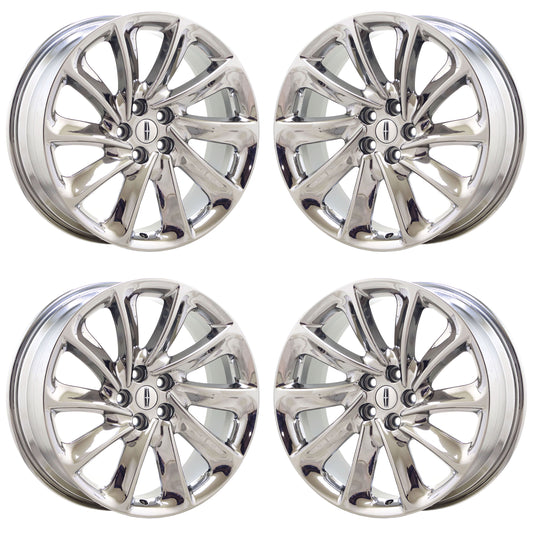 20" Lincoln Aviator Bright Chrome wheels rims Factory OEM set 10188 EXCHANGE