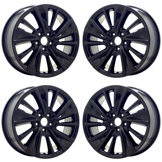 20" Acura MDX Gloss Black wheels rims Factory OEM set 71838