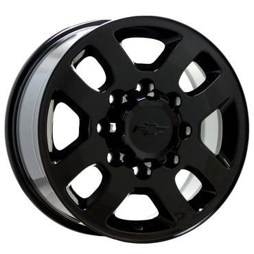 18" Chevrolet Silverado 2500 3500 Gloss Black wheels rims OEM set 4 5502