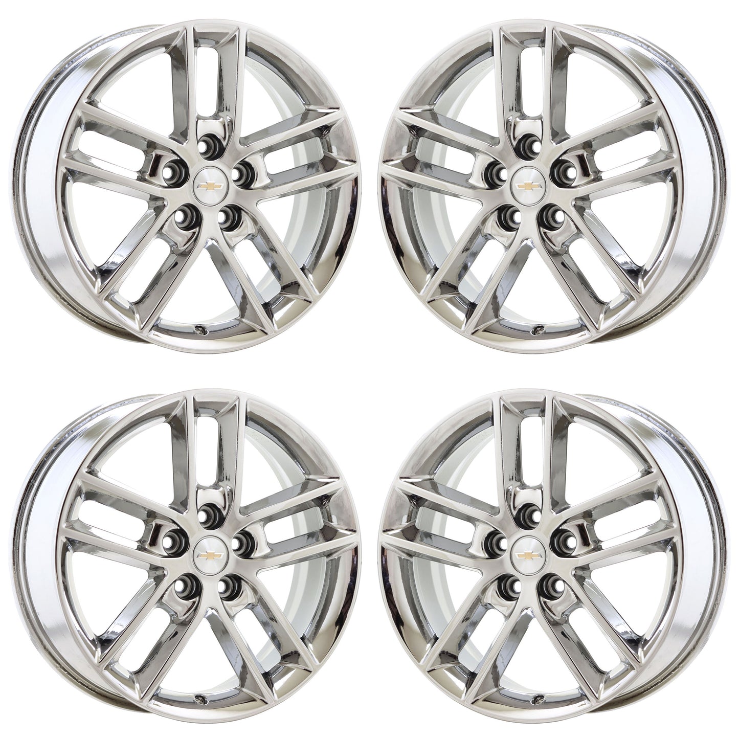 18" Chevrolet Impala Bright Chrome wheels rims Factory OEM set 5333