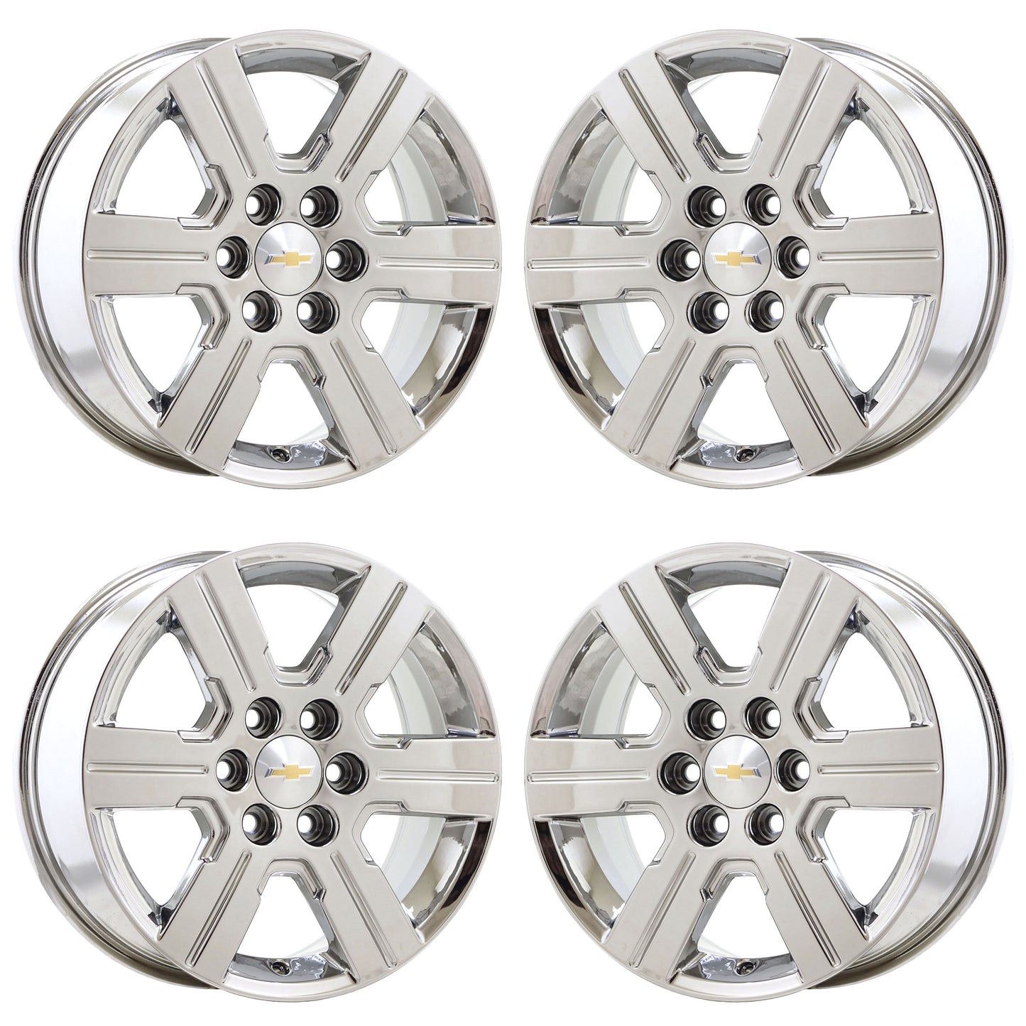 18" Chevrolet Traverse Bright Chrome wheels rims OEM set 5408 EXCHANGE