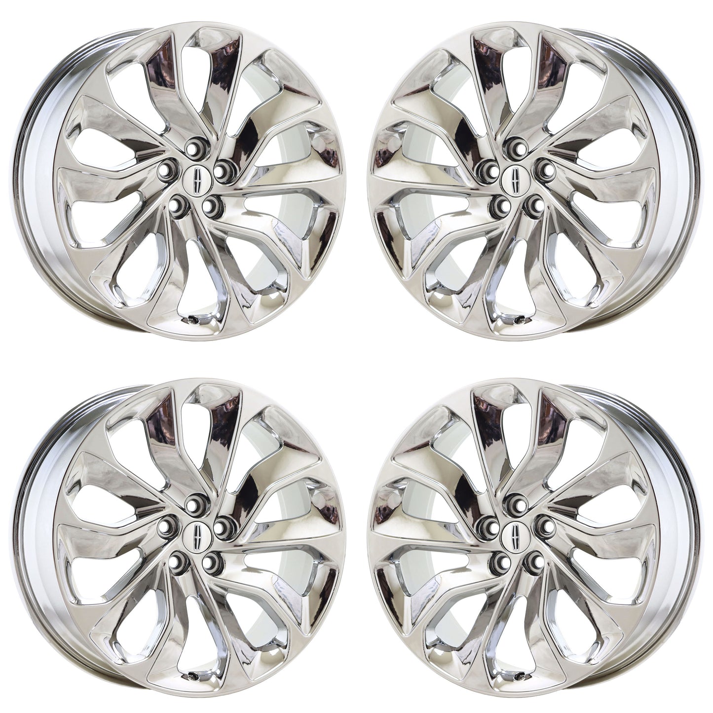 20" Lincoln Nautilus Bright Chrome wheels rims Factory OEM set 10493
