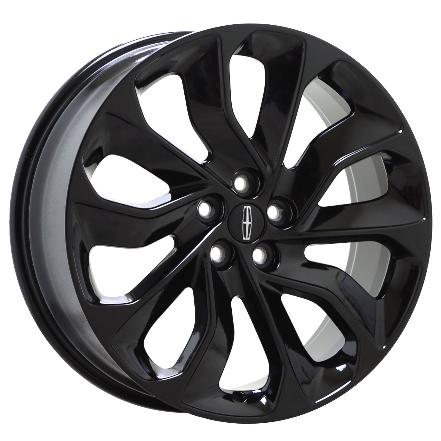 20" Lincoln Nautilus Gloss Black wheels rims Factory OEM set 10493