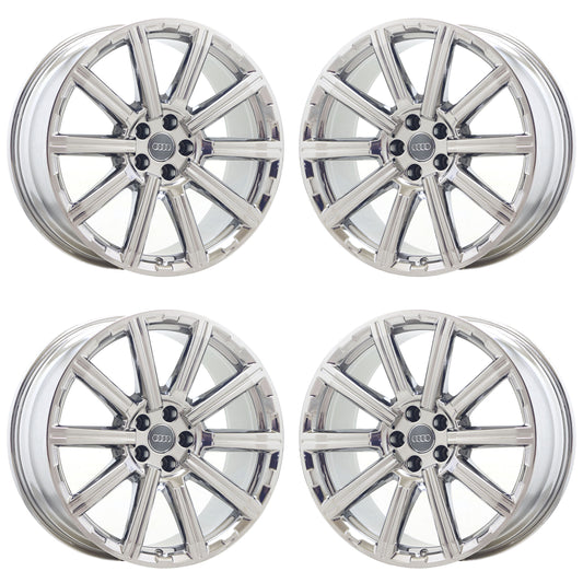 20" Audi Q7 Bright Chrome wheels rims Factory OEM Set 58988 EXCHANGE