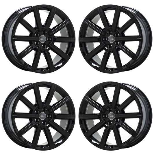 20" Audi Q7 Gloss Black wheels rims Factory OEM Set 58988 EXCHANGE