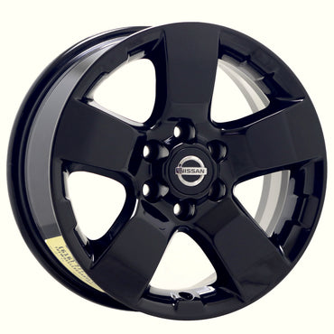 16" Nissan Frontier Xterra Gloss Black wheels rims Factory OEM set 62510
