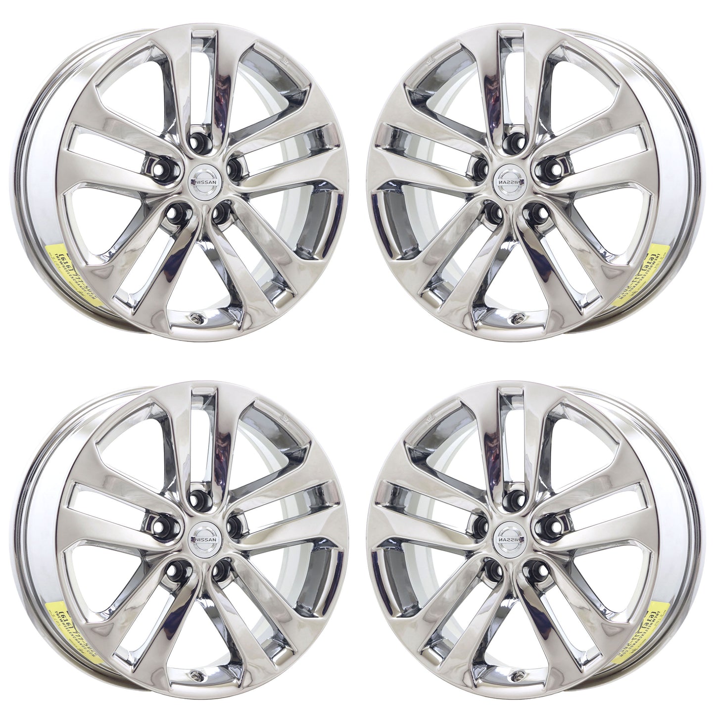 17" Nissan Juke Bright Chrome wheels rims Factory OEM set 62559