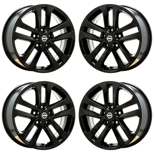 17" Nissan Juke Gloss Black wheels rims Factory OEM set 62559