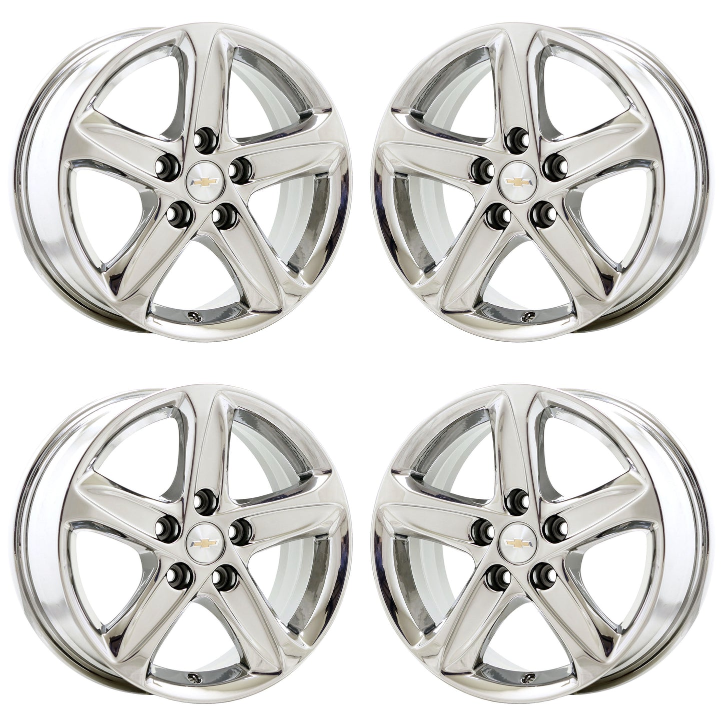 16" Chevrolet Malibu Bright Chrome wheels rims Factory OEM set 5885 EXCHANGE