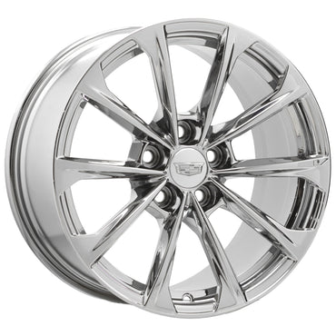 18" Cadillac CT4-V BlackWing ATS-V Bright Chrome Wheels Factory OEM 14051 14052