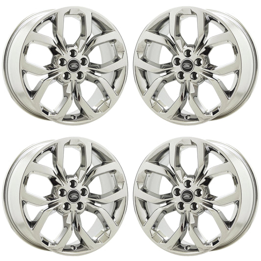 19" Land Rover Discovery Sport Bright Chrome wheels rims OEM set 72262 EXCHANGE