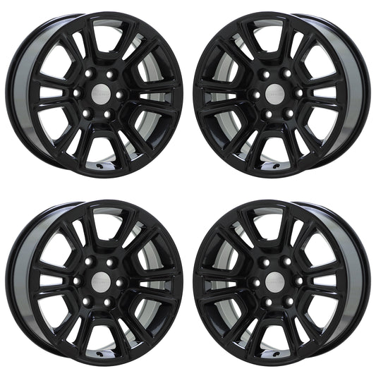 18" Jeep Grand Wagoneer Gloss Black wheels rims Factory OEM set 9295 EXCHANGE