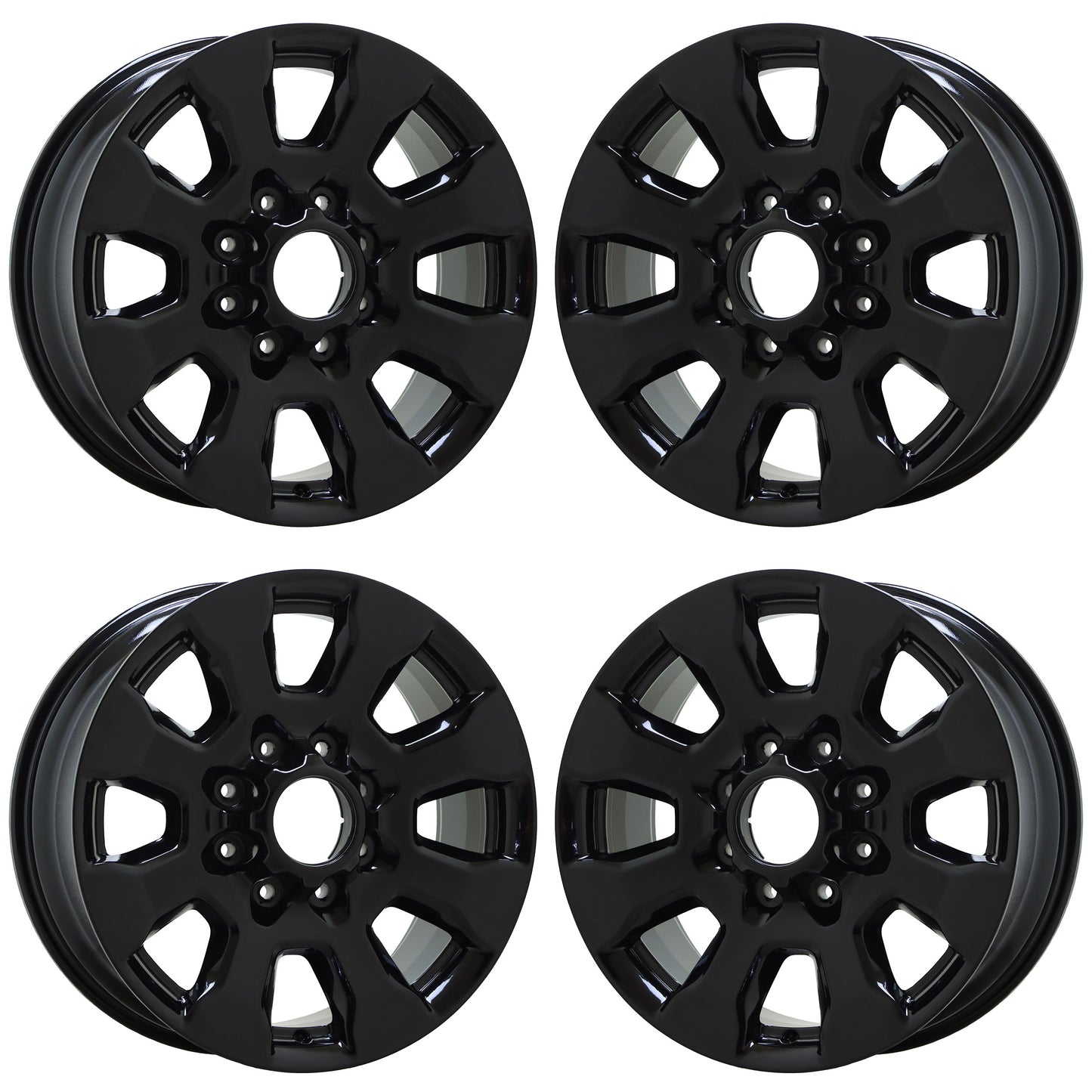20" Ford F250 F350 SRW Gloss Black wheels rims Factory OEM set 10100