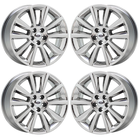 20" Ford Edge Flex Bright Chrome wheels rims Factory OEM set 3771 EXCHANGE