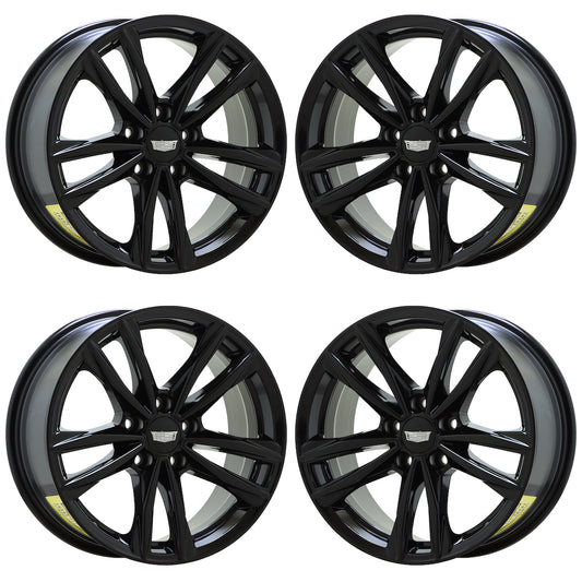 17" Cadillac CT4 Gloss Black wheels rims Factory OEM set 4857 96917