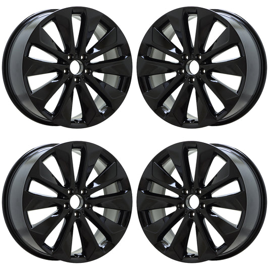 20" Mercedes GLE 350 450 Gloss Black wheels rims Factory OEM set 85754 85755